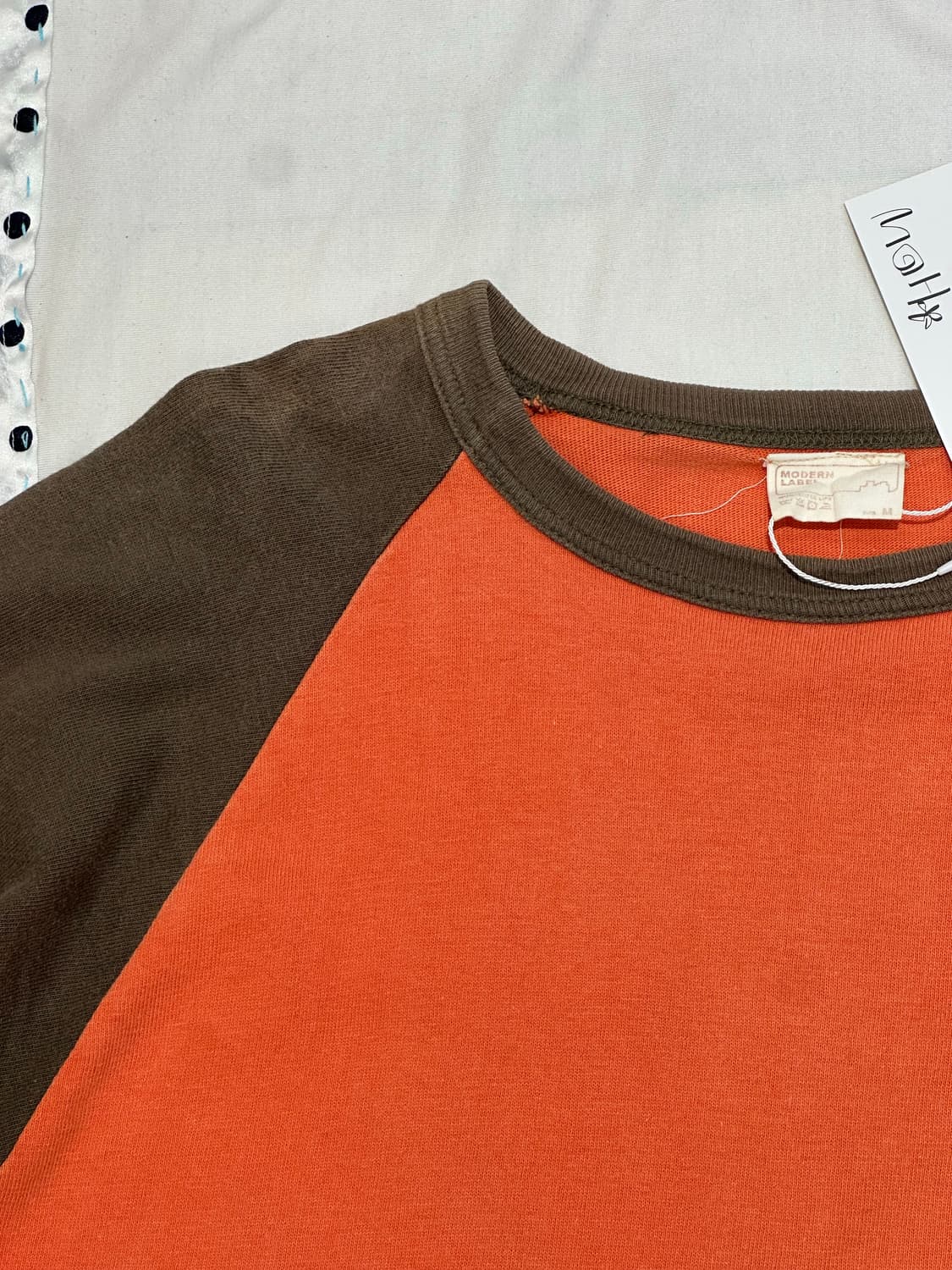 ⊹ Orange Raglan Long Sleeve Tee 상품이미지6