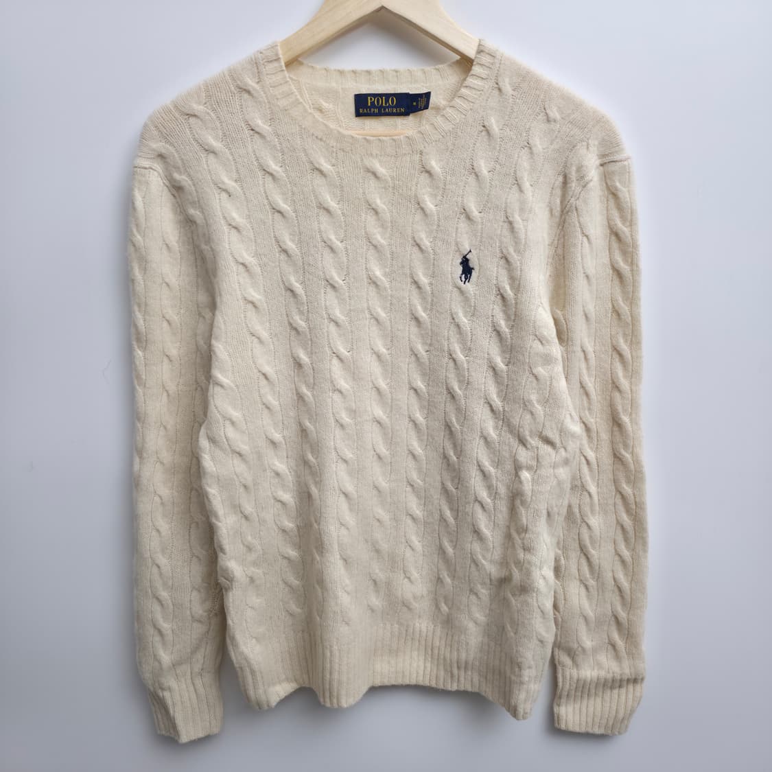 [M] 폴로 랄프로렌 아이보리 케이블 니트 상품이미지1