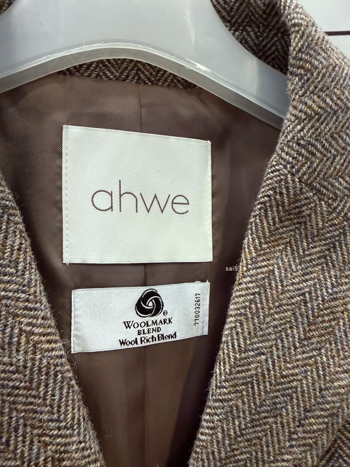 ahwe 아위 헤링본 울자켓 상품이미지5