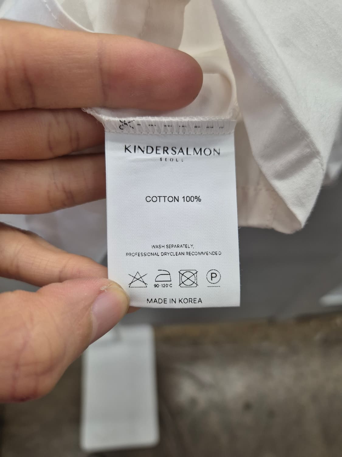 킨더스알몬 화이트 코튼 블라우스 상품이미지6