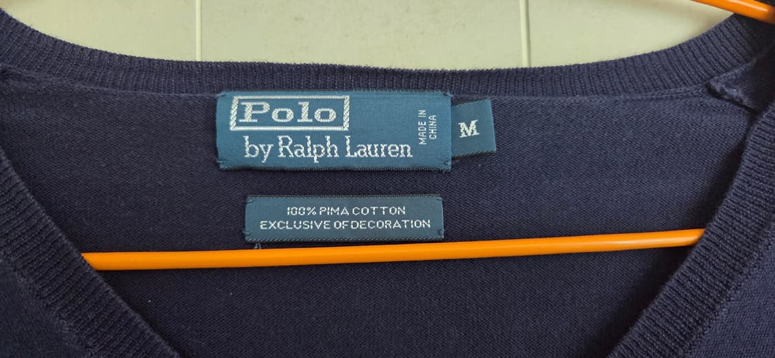 폴로 랄프로렌 네이비 피마 코튼 니트 M사이즈 택포 상품이미지5