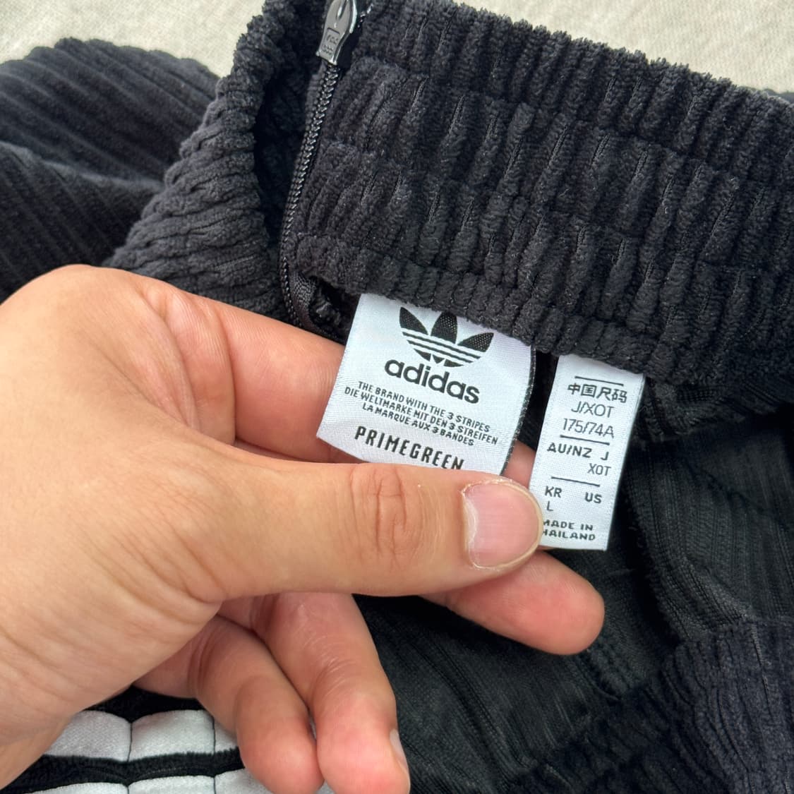 아디다스 골덴 코듀로이 플레어 부츠컷 팬츠 L 상품이미지5