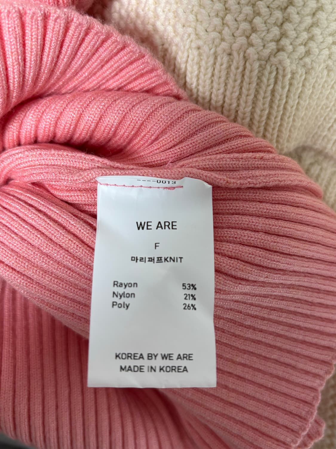 위아 마리 퍼프 니트 - 핑크 상품이미지2
