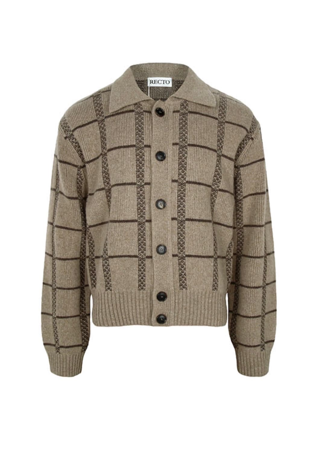 렉토 25FW 자카드 가디건 S 상품이미지1