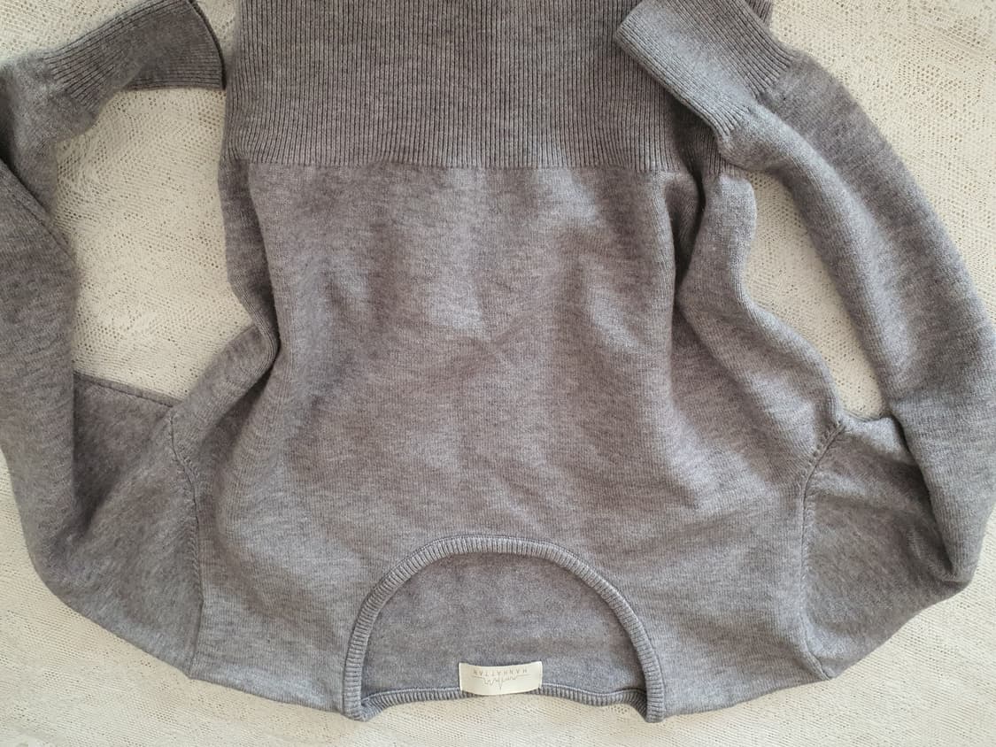 [빈티지] 회색 긴팔 니트 크롭 상의 상품이미지5