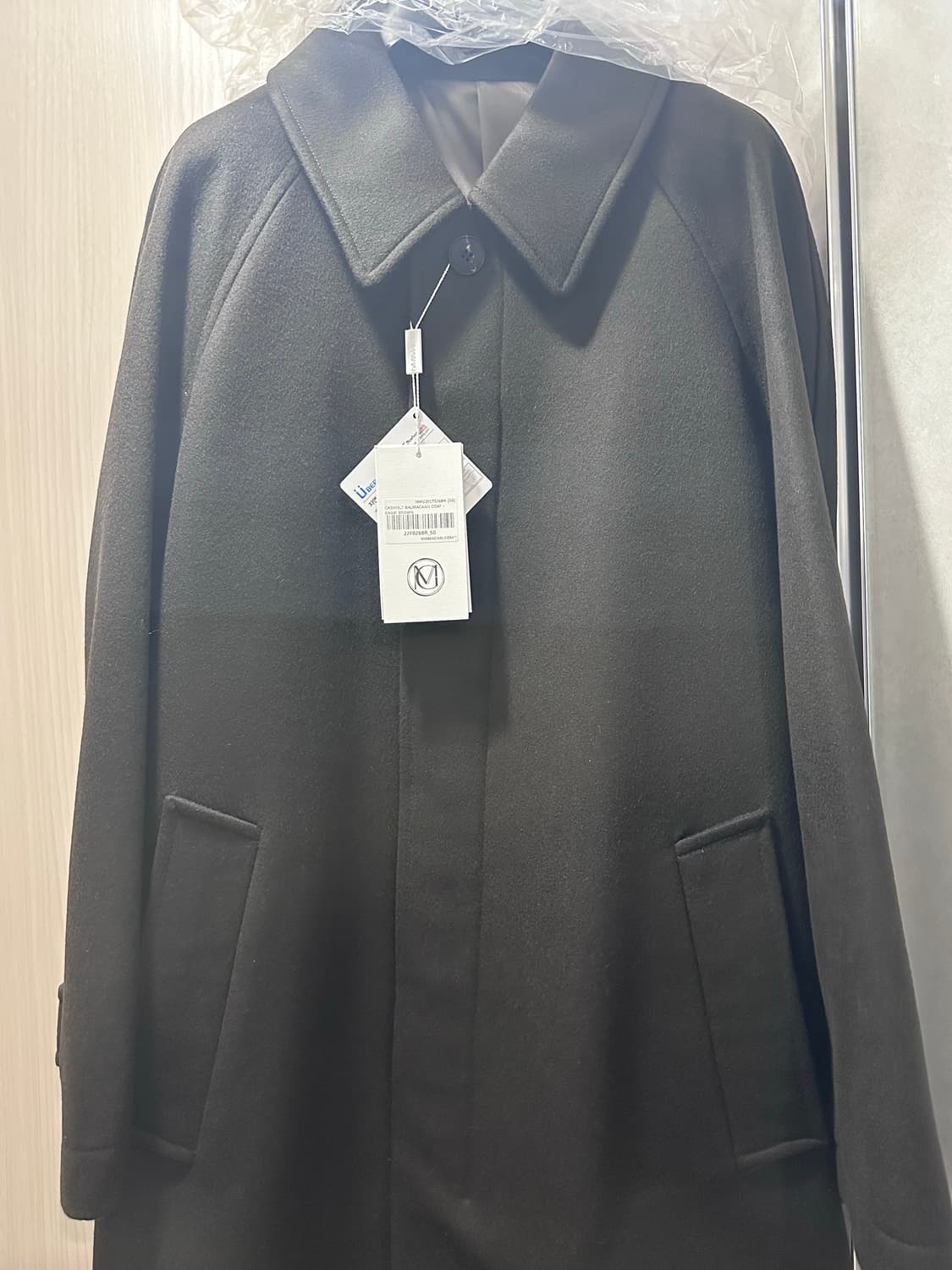 마마가리 22FW 캐시펠트 발마칸 코트 카키브라운 - 50사이즈 상품이미지2