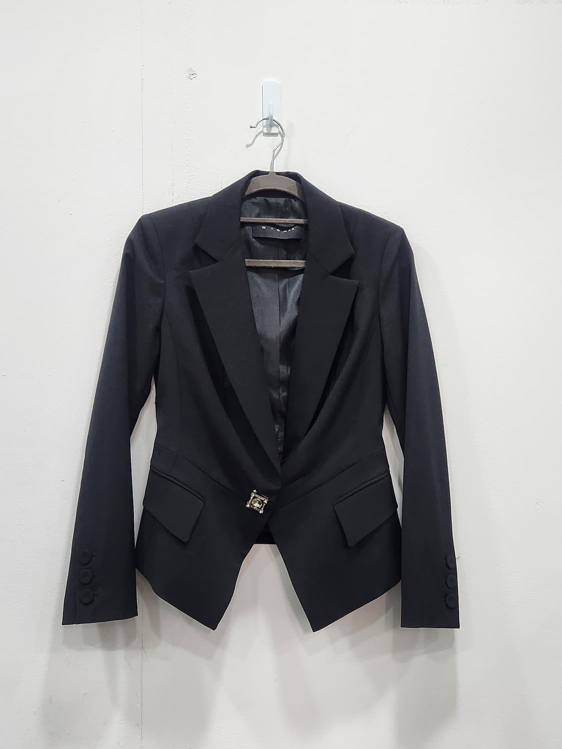 [85] 미샤 블랙 모100% 블레이저 자켓 여성 85사이즈 상품이미지1