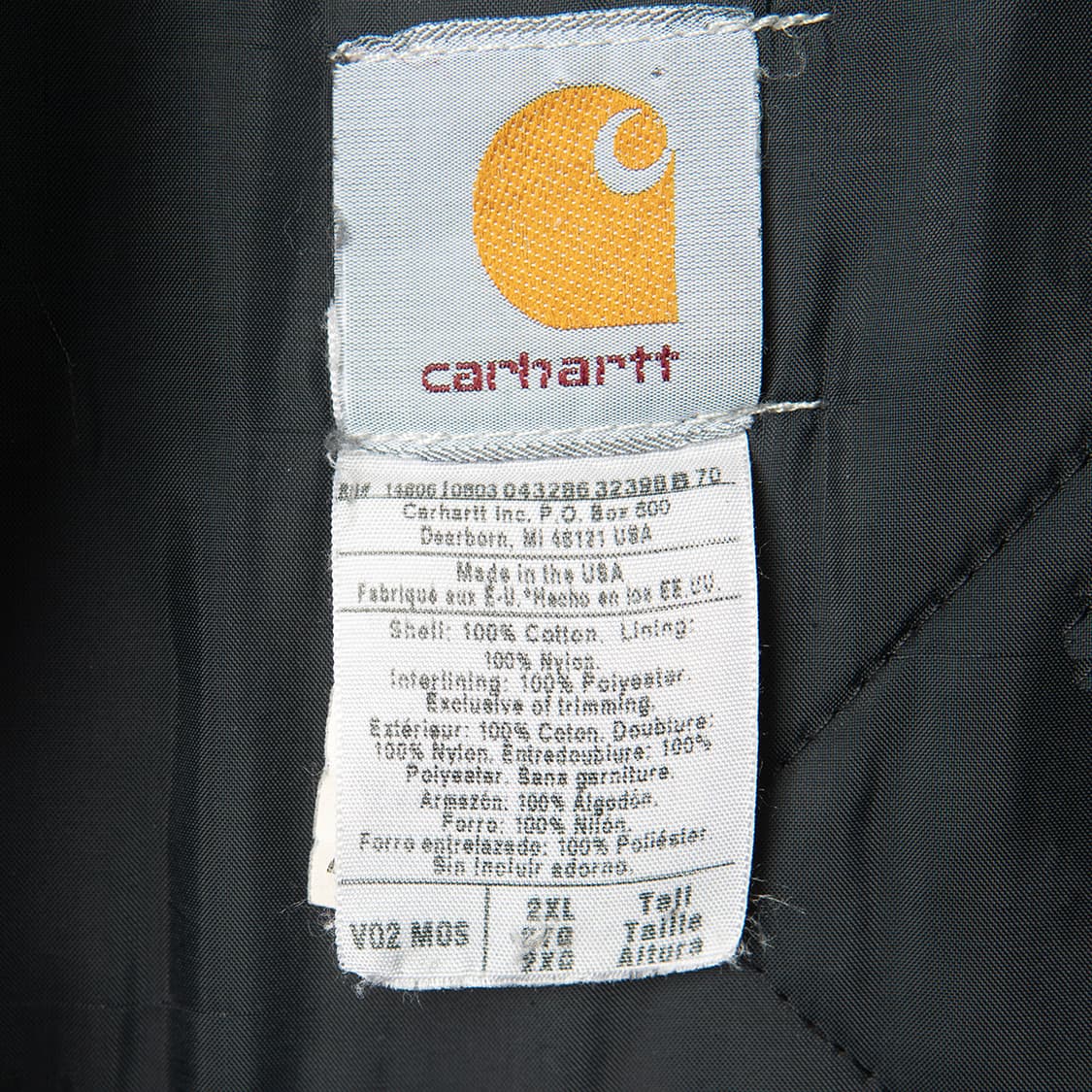 [2XL] 90s~ 칼하트 V02 USA 메이드 덕캔버스 베스트  상품이미지6