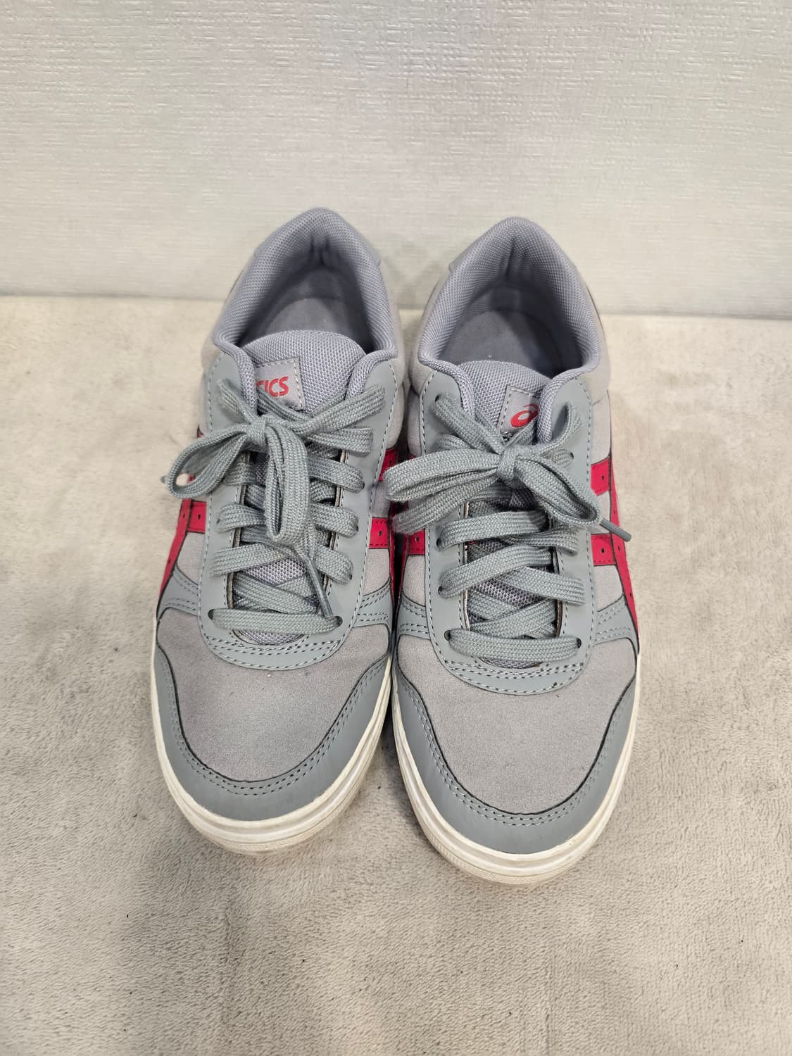 아식스 회색 핑크 운동화 스니커즈 240 상품이미지3