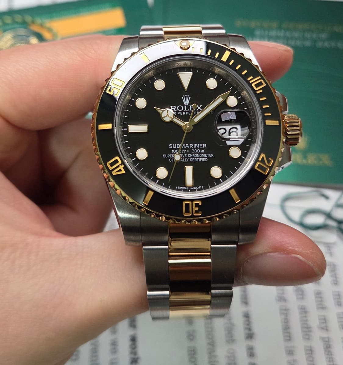 롤렉스 서브마리너 흑콤 골드콤비 116613LN 오토매틱  상품이미지3