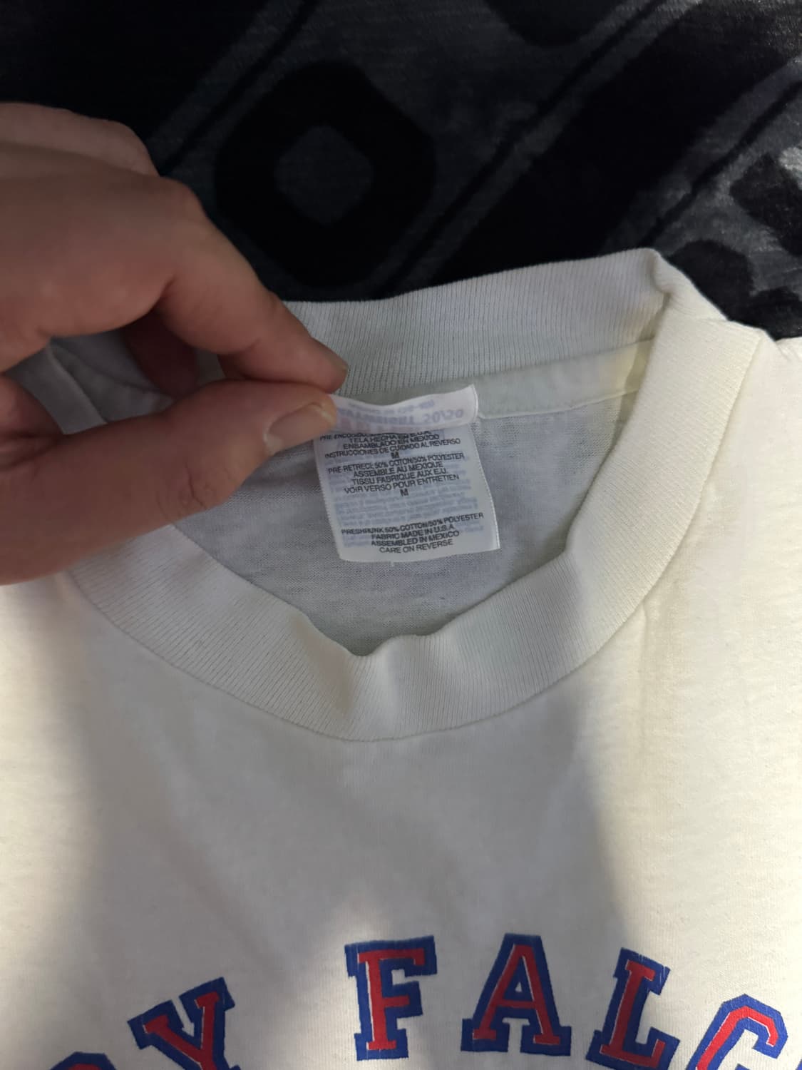 싱글 스티치 헤인즈 티셔츠 화이트 상품이미지5