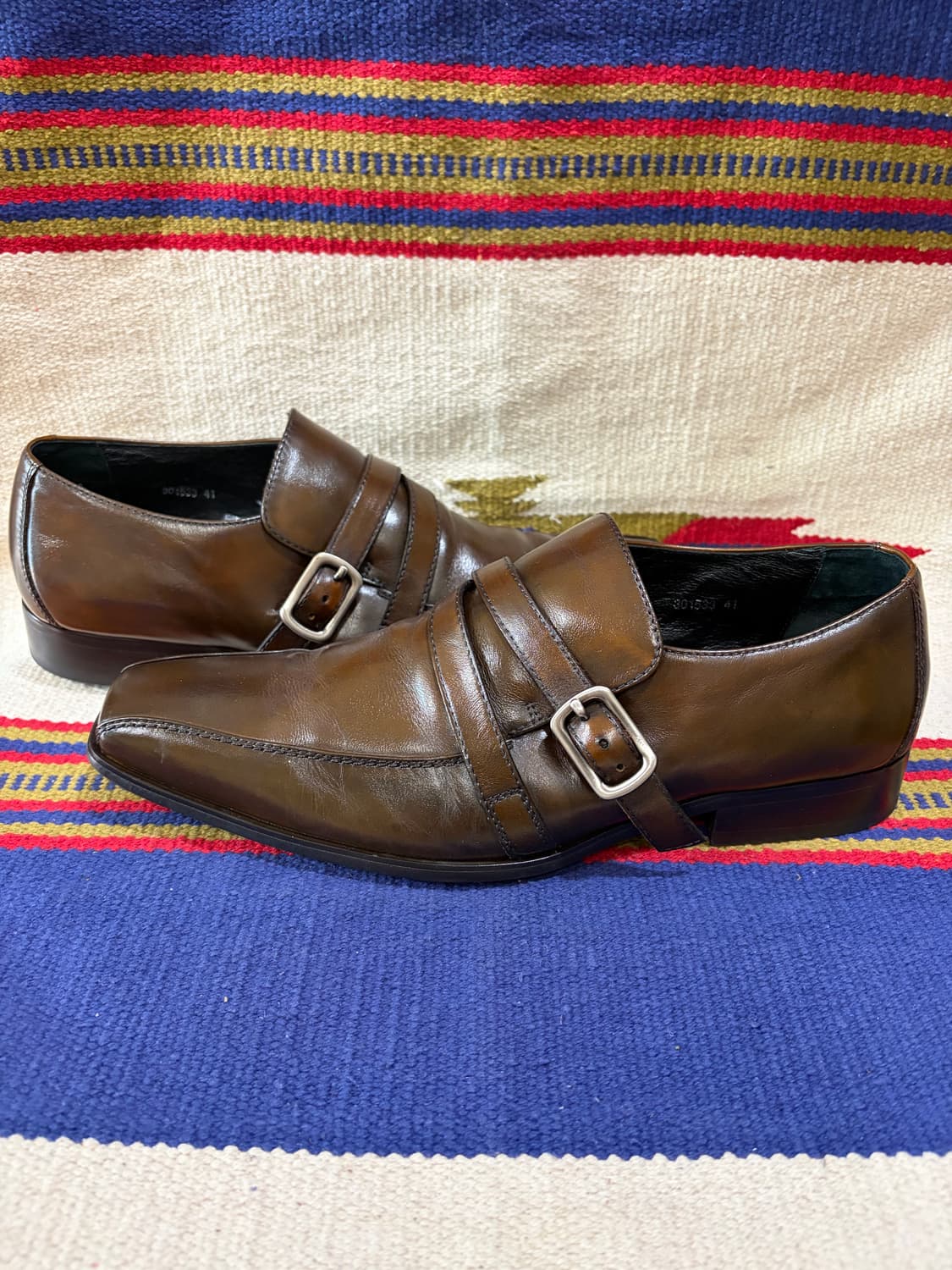 훕데두 스퀘어토 롱노즈 크로스버클 부츠 상품이미지3