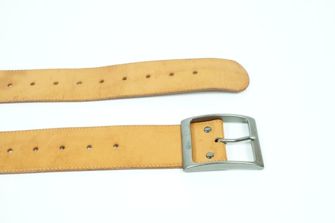 리얼 통가죽 스퀘어 버클 와이드 벨트 상품이미지5