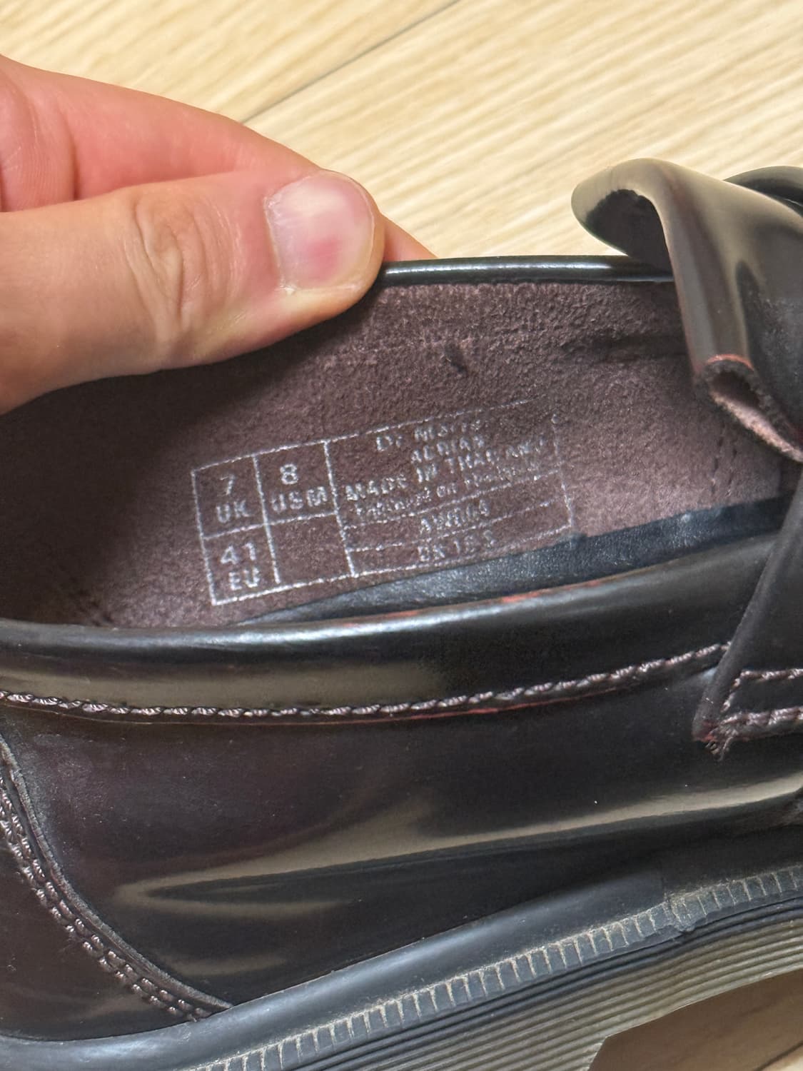 uk7,260) 119,000원 닥터마틴 아드리안 아카디아 체리레드 로퍼 상품이미지7