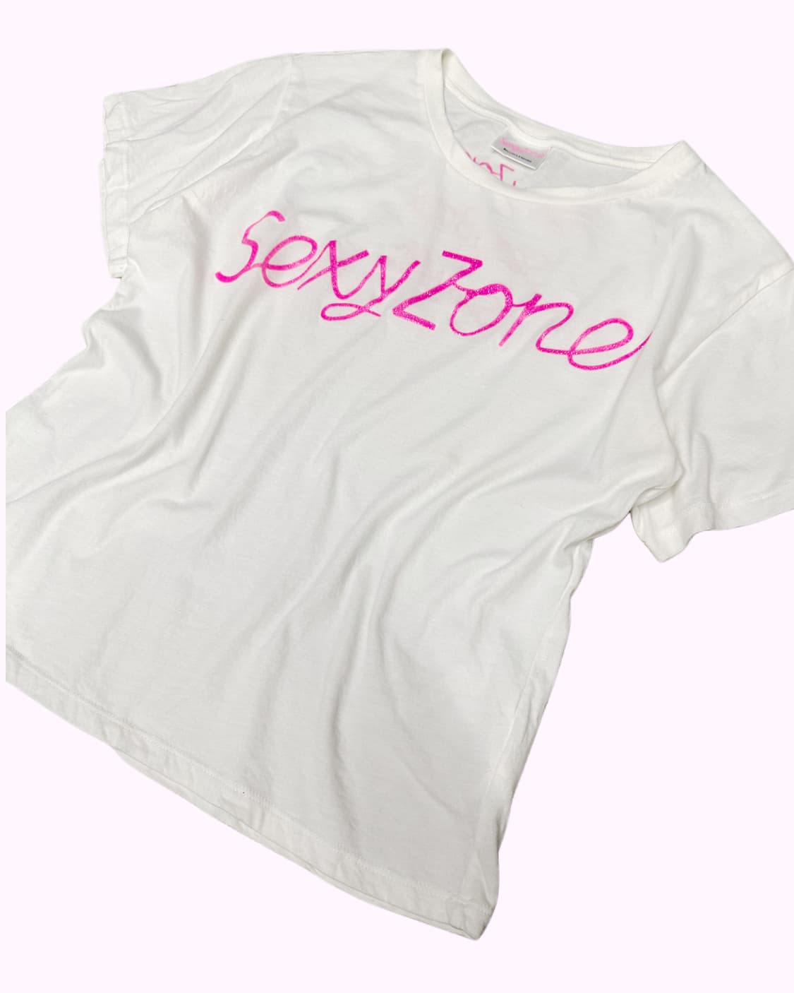 sexy zone white crop t-shirt 상품이미지4