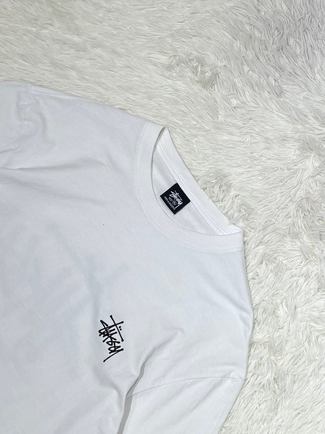 스투시 화이트 베이직 롱슬리브 상품이미지6