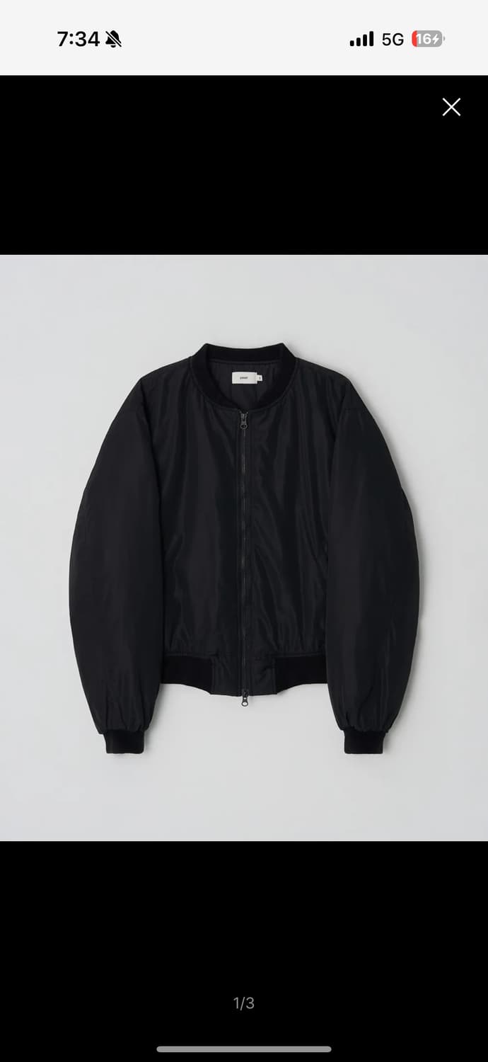 파세르 90S 크롭 MA-1 [블랙] 상품이미지1