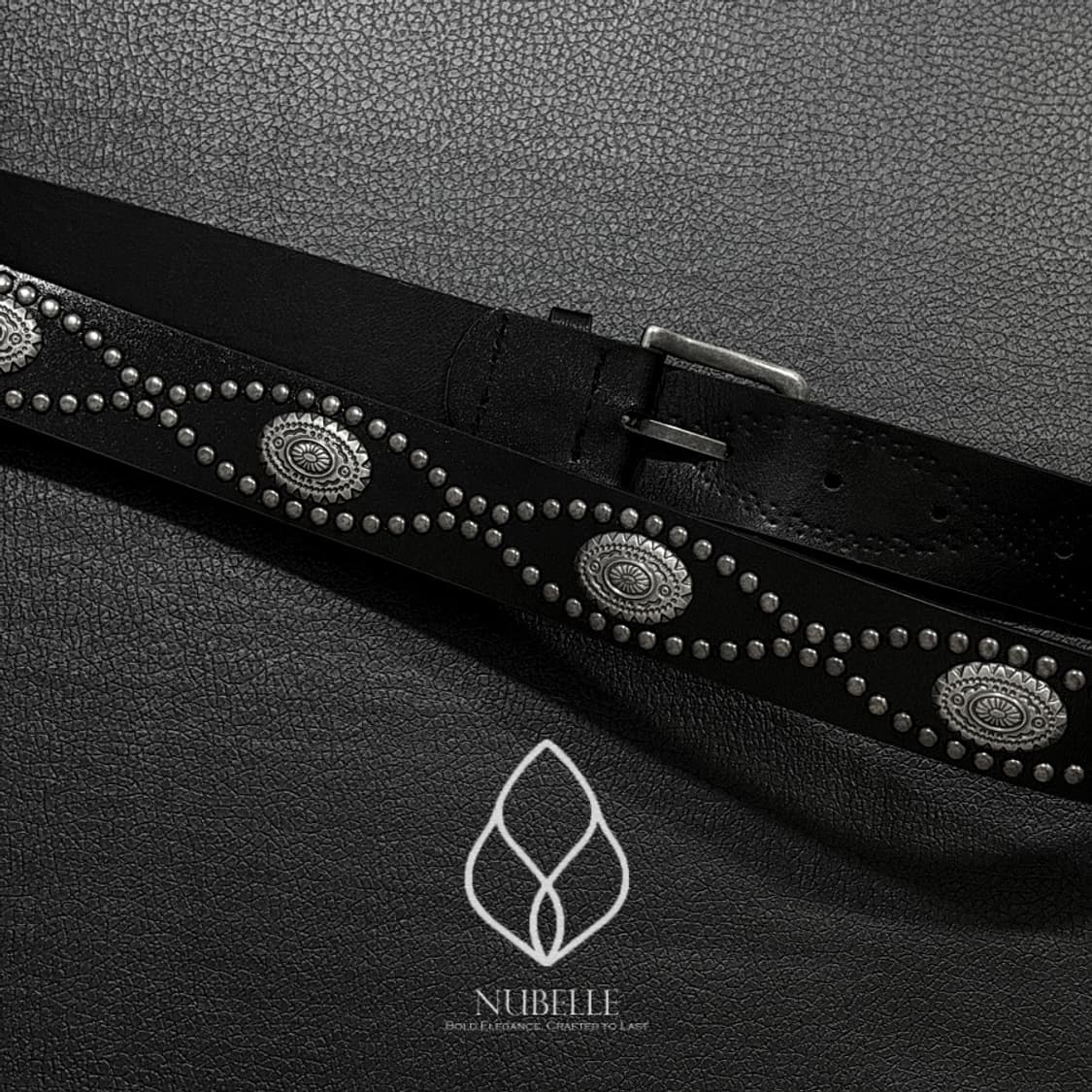 🌗 Ethnic stud belt / 에스닉 스터드 웨스턴 벨트 상품이미지6