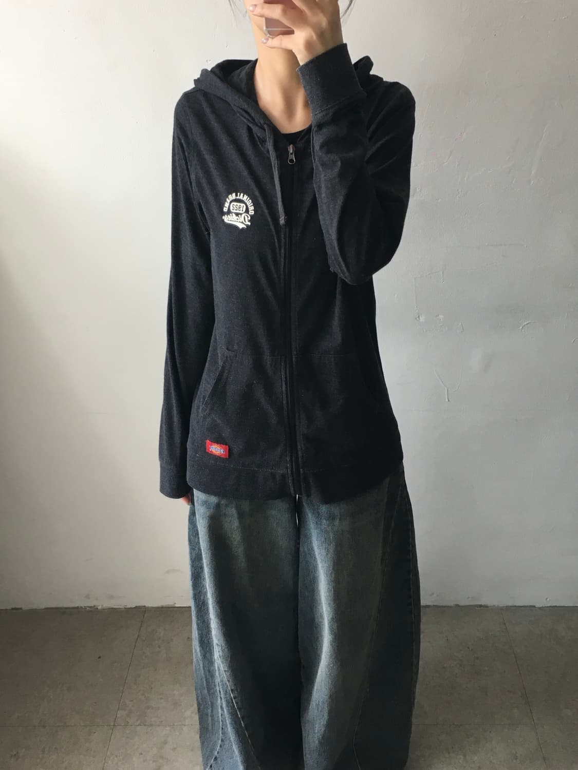 디키즈 가슴로고 후드집업 상품이미지1