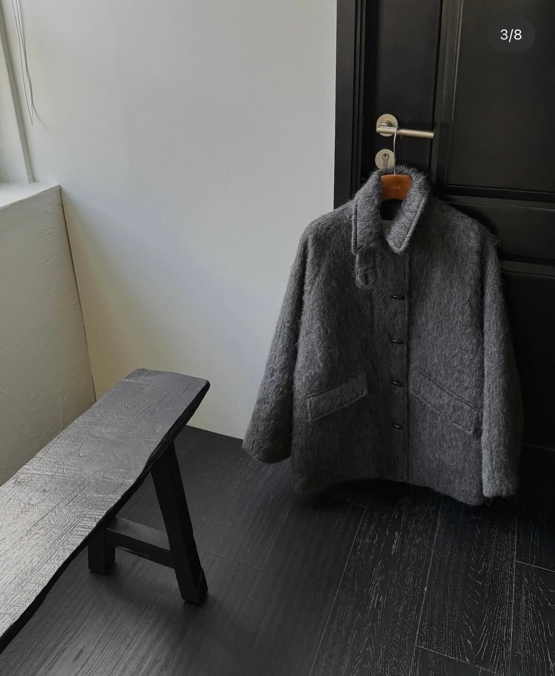 도매택 마레 샤기하프코트 상품이미지3