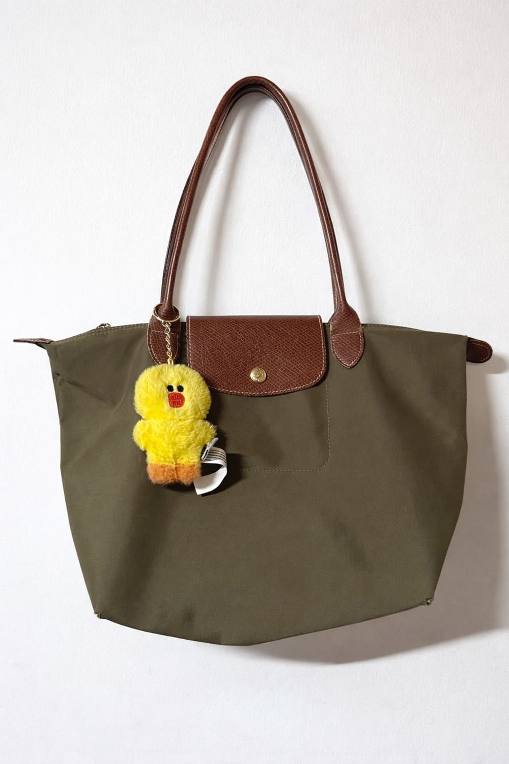 💚롱샴 올리브 카키브라운 숄더백 M 상품이미지1