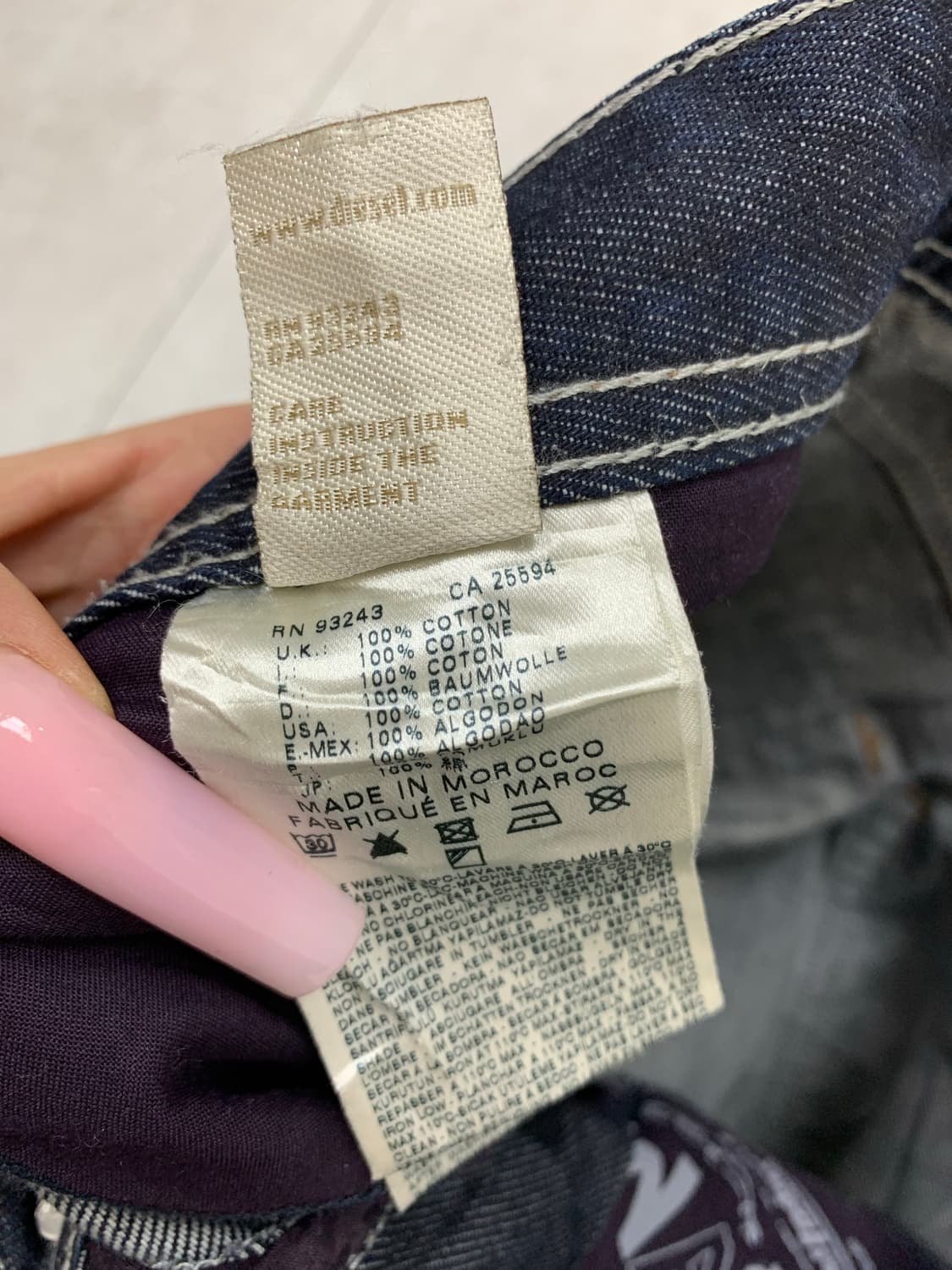 디젤 생지 데님 팬츠 #652 상품이미지7