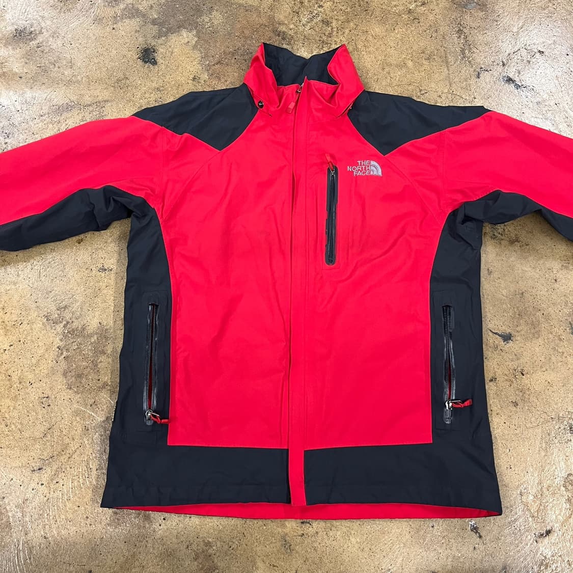 [정품/M] 노스페이스 바람막이 자켓 레드 블랙 b8 상품이미지3