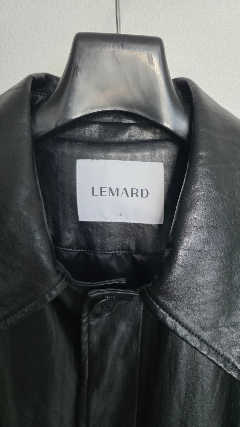LEMARD 블랙 비건레더 자켓 상품이미지3