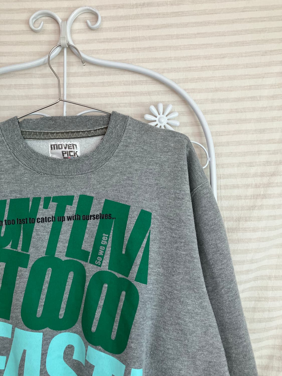 빈티지 그레이 투 패스트 맨투맨 y2k 스트릿 갸루 펑키 일본빈티지567 상품이미지3