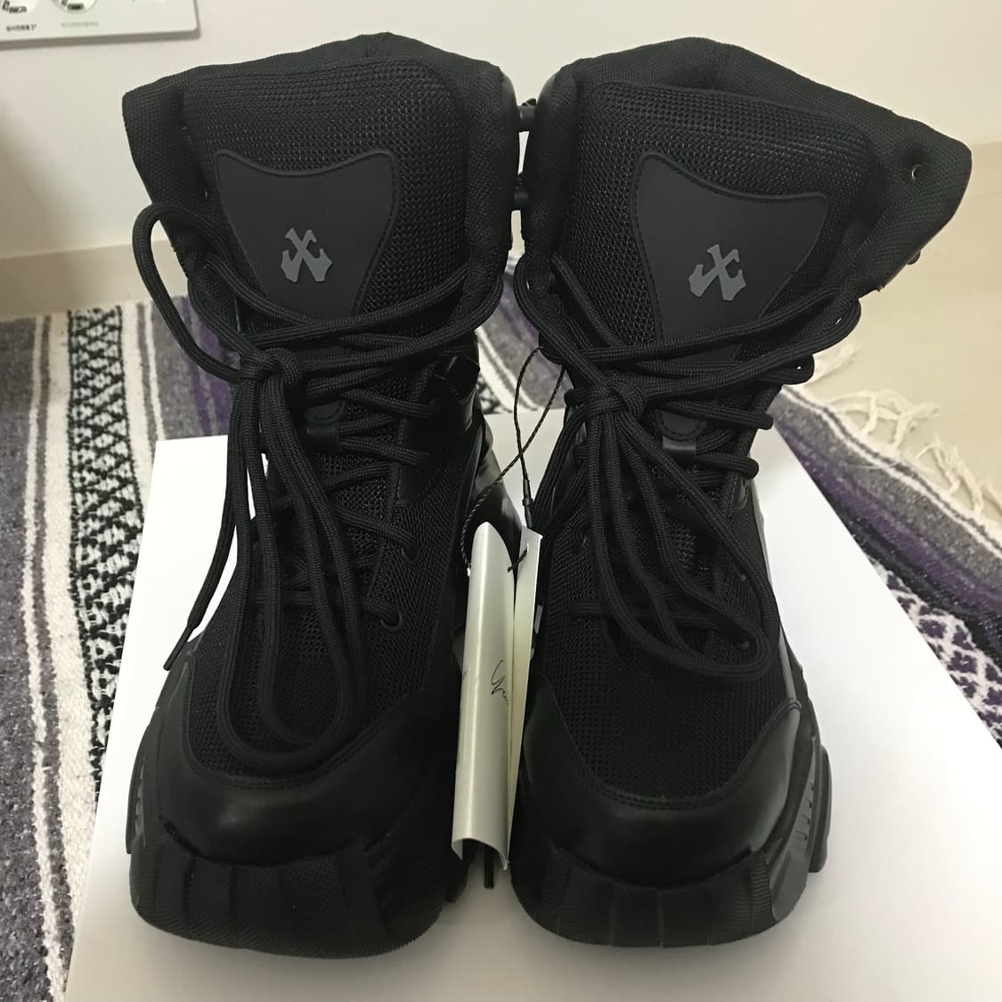 yeel 플랫폼 부츠 스니커즈 블랙 상품이미지4