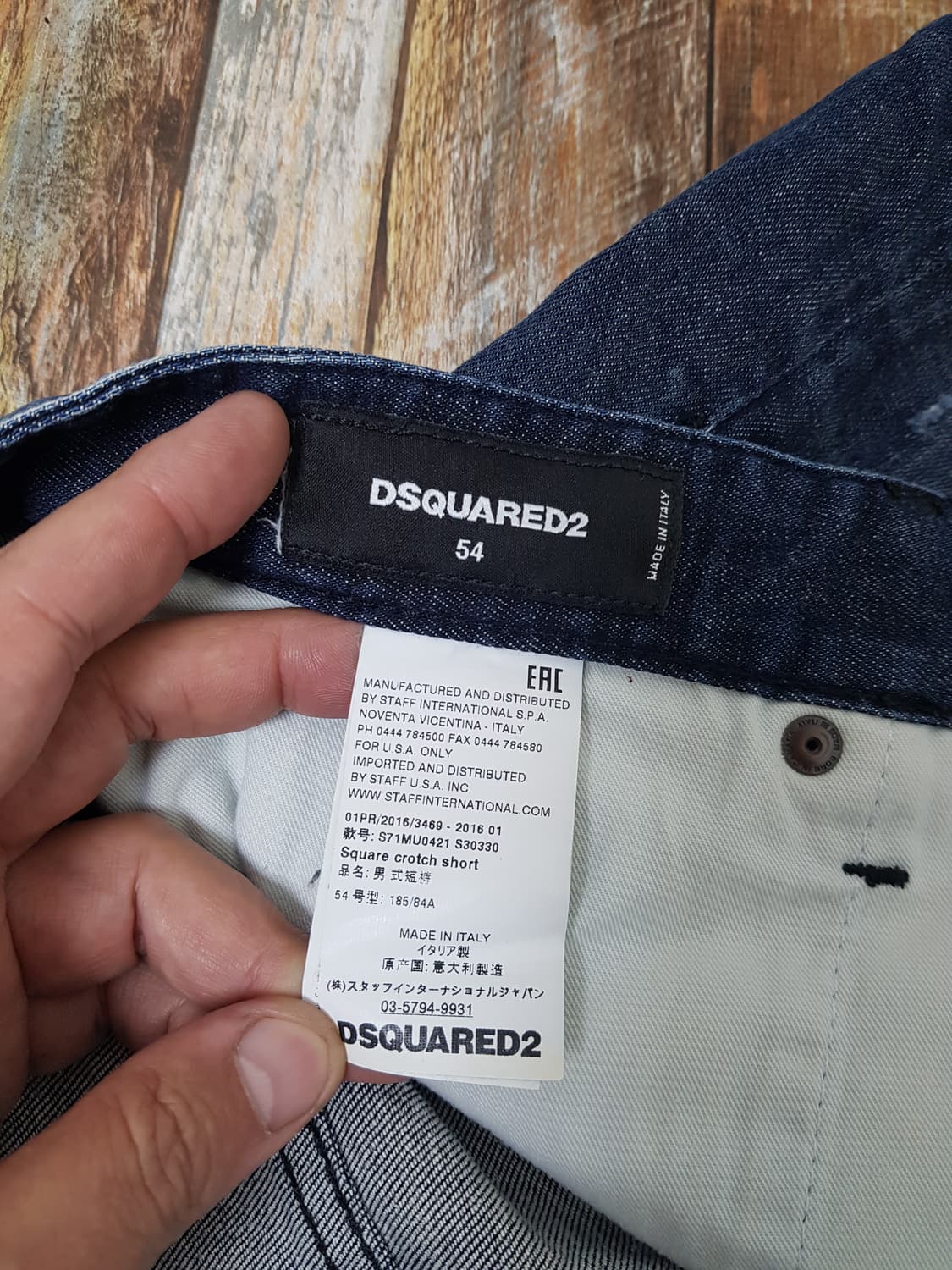 [54/정품] 디스퀘어드2 데님 숏팬츠 데미지 워싱진 상품이미지4