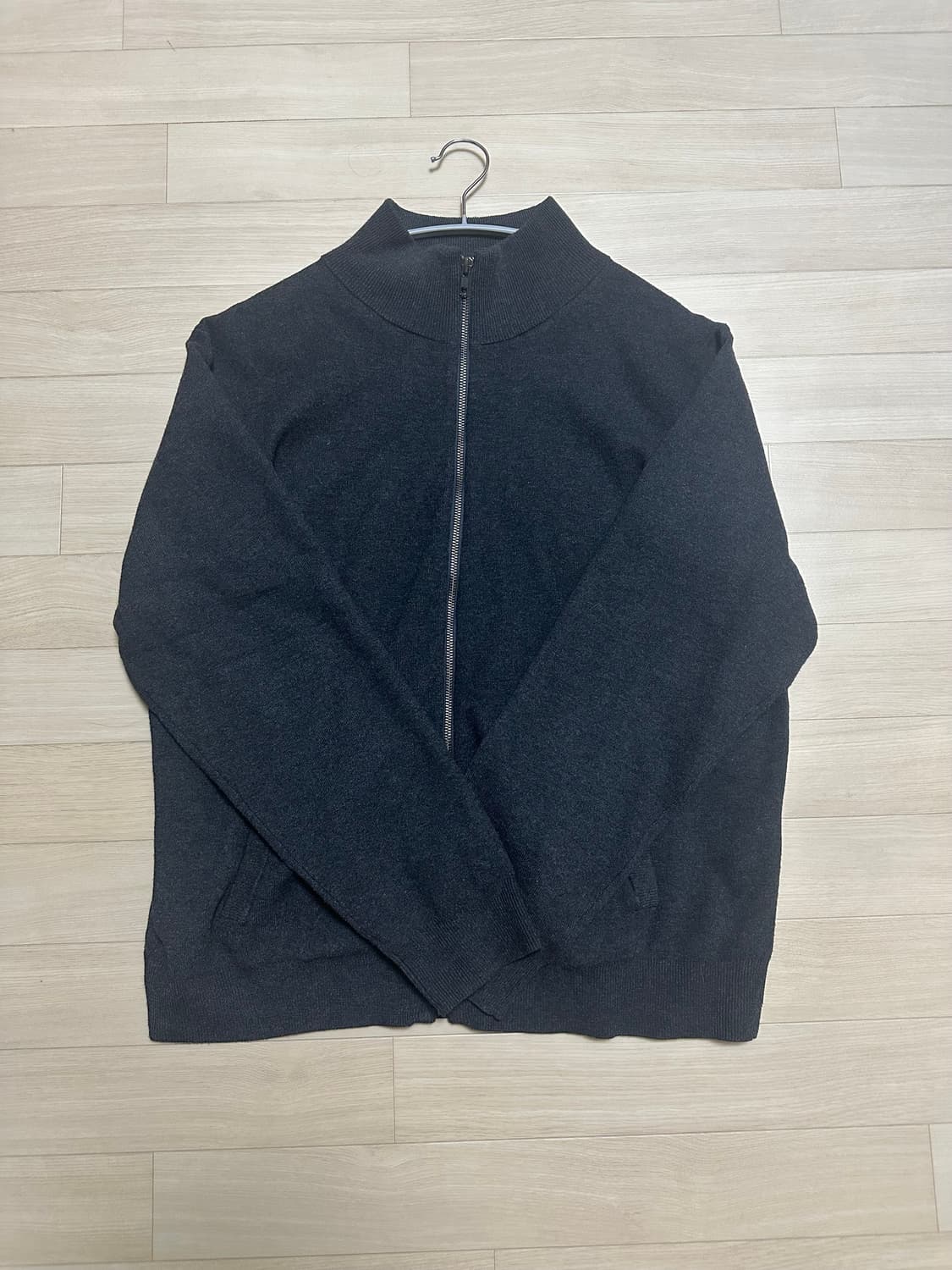 Muji 니트 집업 상품이미지1