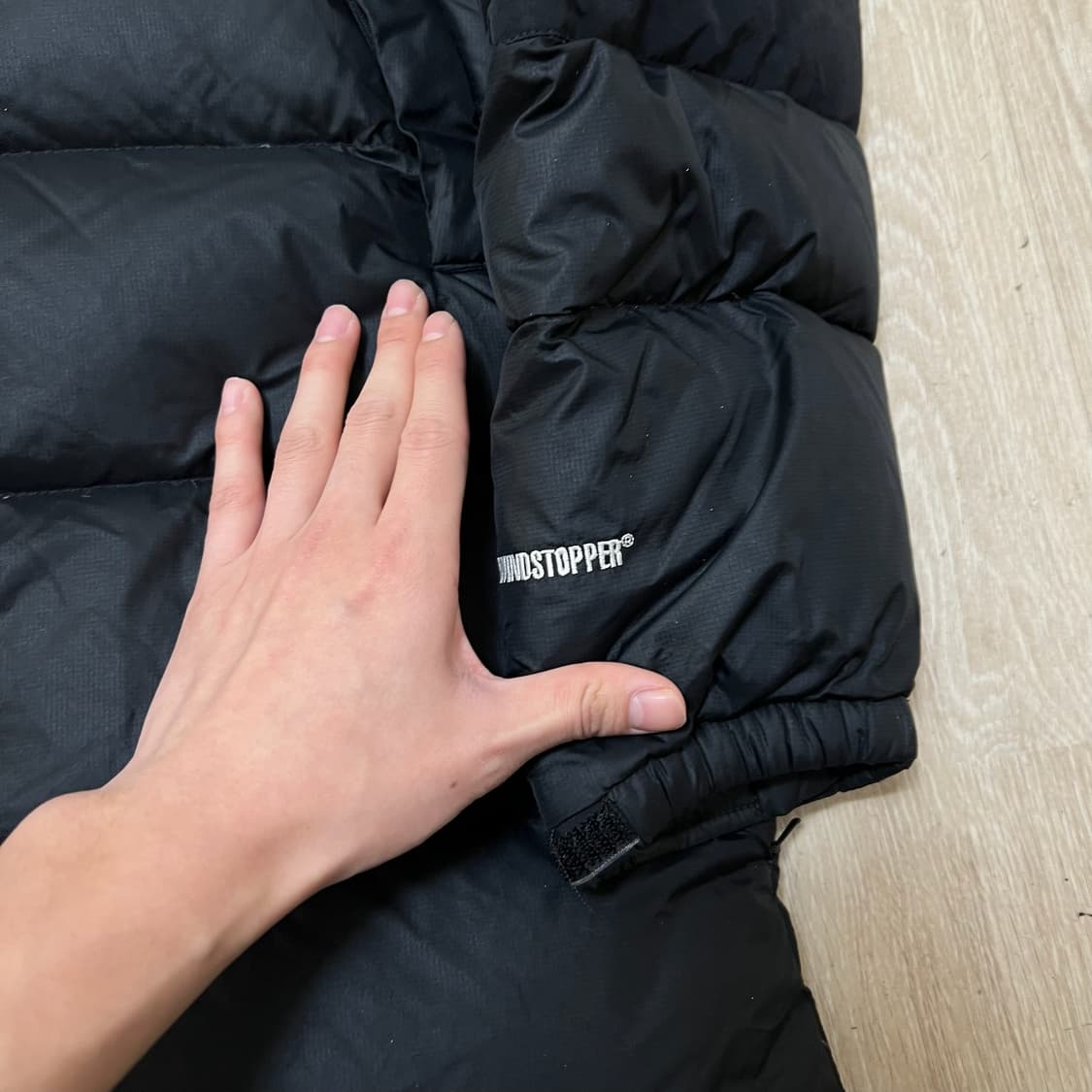 노스페이스 구스다운 윈드스토퍼 700 눕시 롱패딩 S/90  상품이미지6