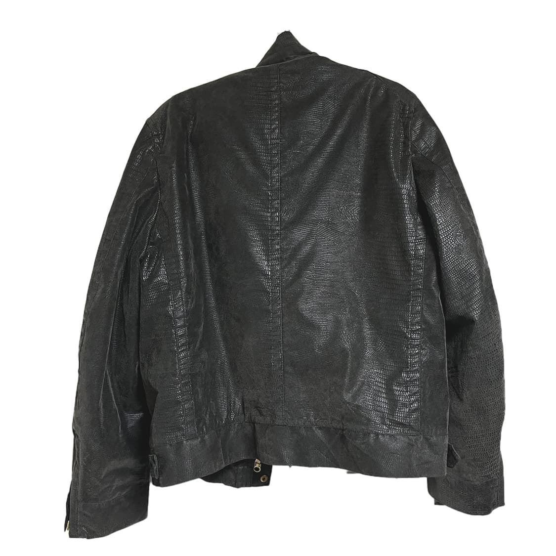 파이톤 레더 자켓(faux leather) 상품이미지2