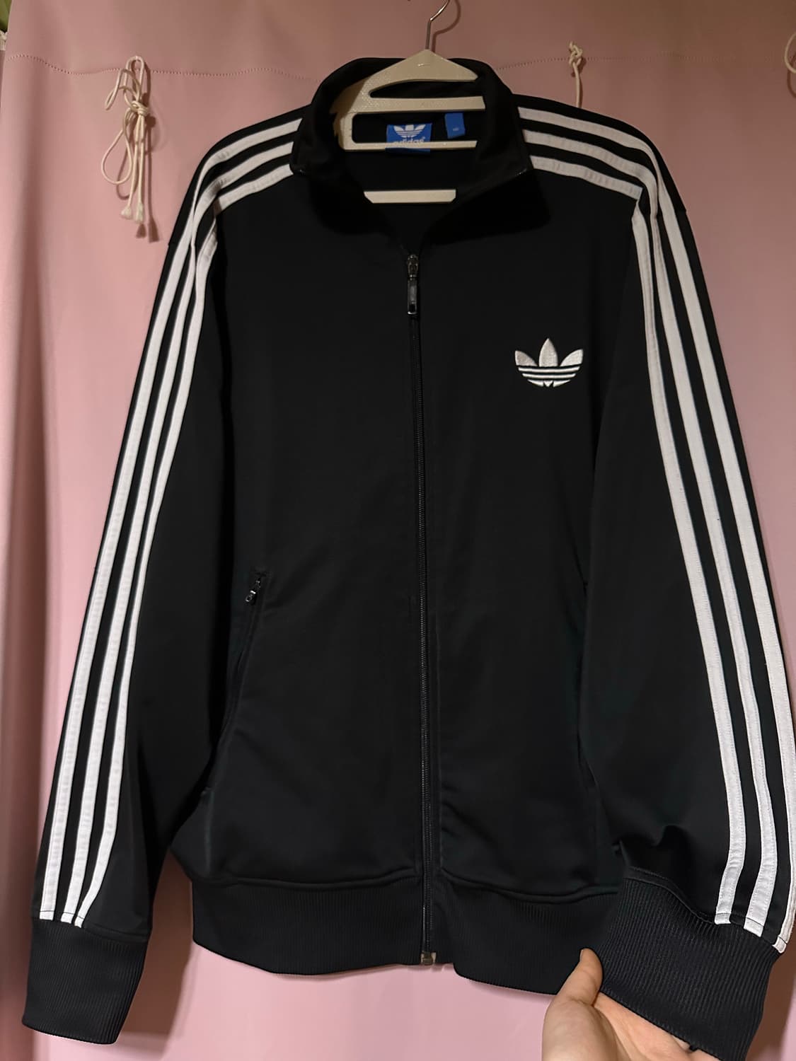 아디다스져지 아디다스 블랙 파이어버드 트랙탑 집업 불꽃져지 아디다스110 상품이미지1