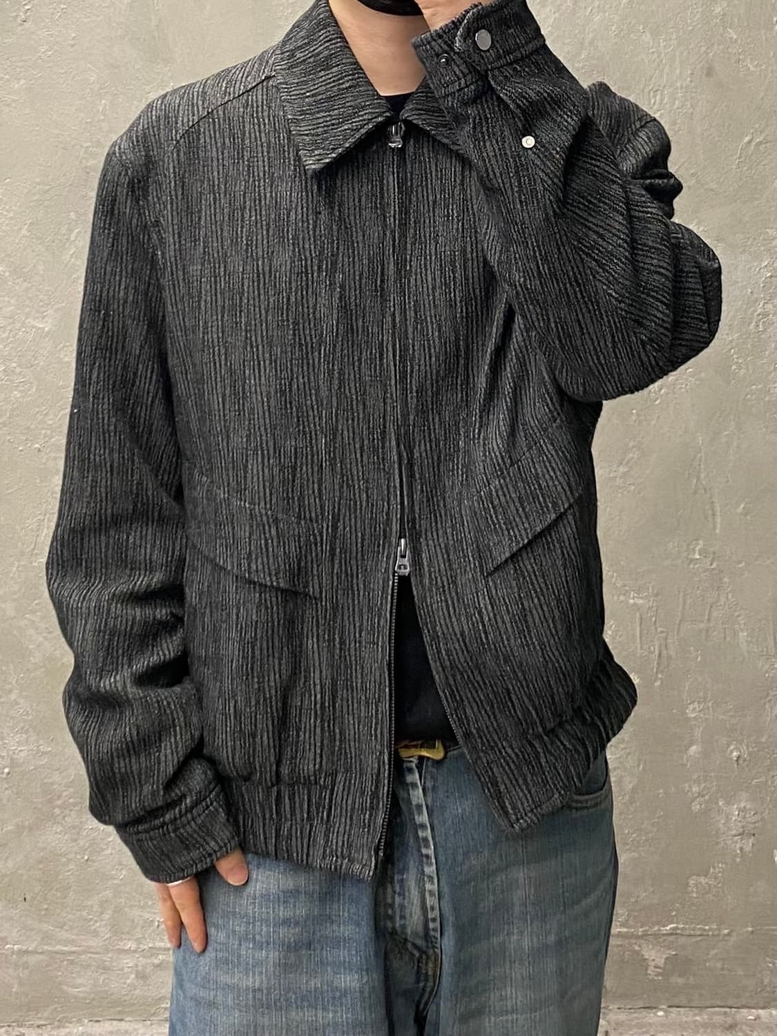 [L-XL] ILCORSO 일꼬르소 투웨이 집업 블루종 자켓 상품이미지9