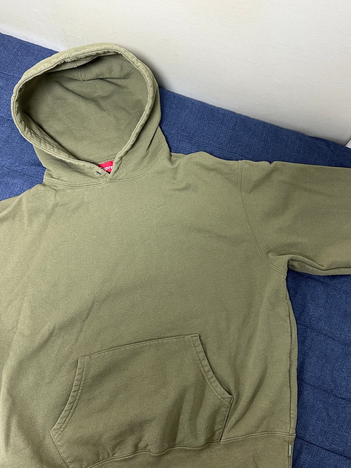 24 FW 슈프림 아플리케 후드 카키 미디움 M 상품이미지2