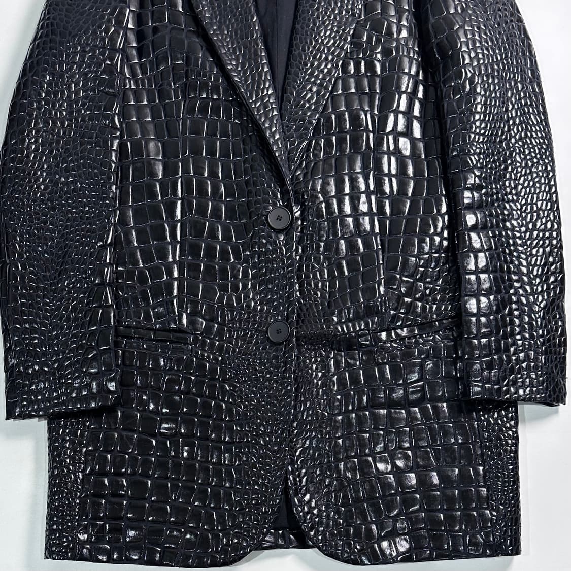 MM6 메종 마르지엘라 크로커다일 코튼 블레이저  상품이미지3