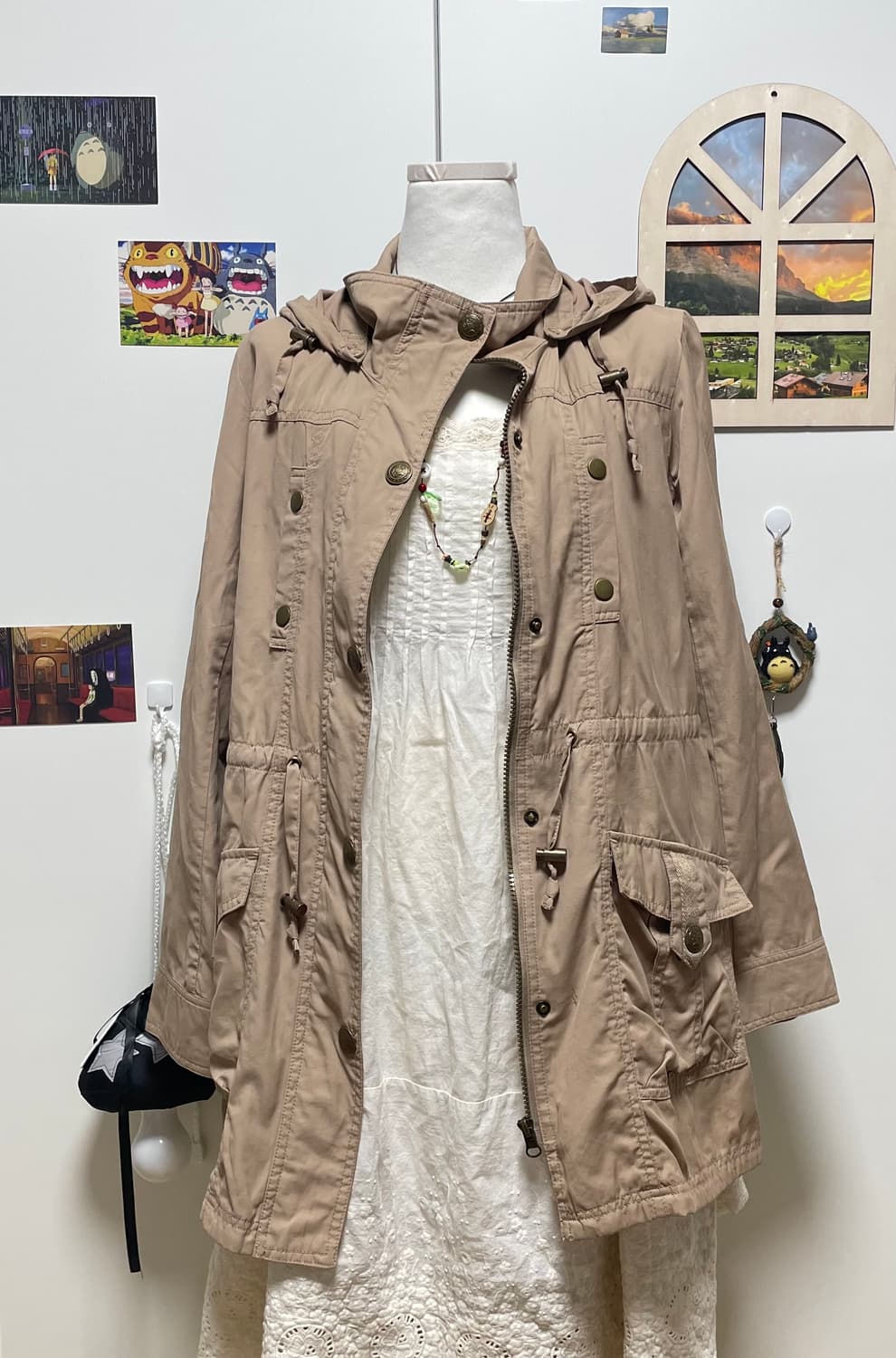 모리걸 브라운 야상 상품이미지3