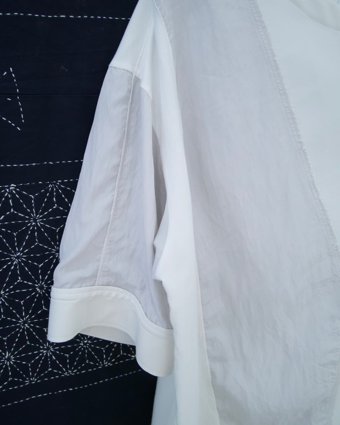 [SONGZIO HOMME] overfit mixed fabric zip 상품이미지5