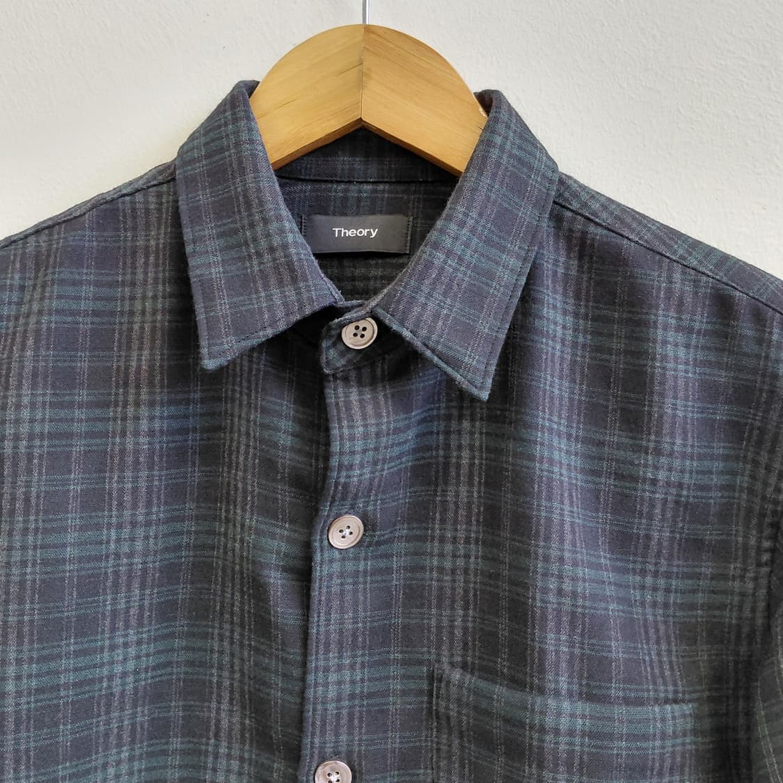Theory 체크 셔츠 XS 남자 (90) 상품이미지5
