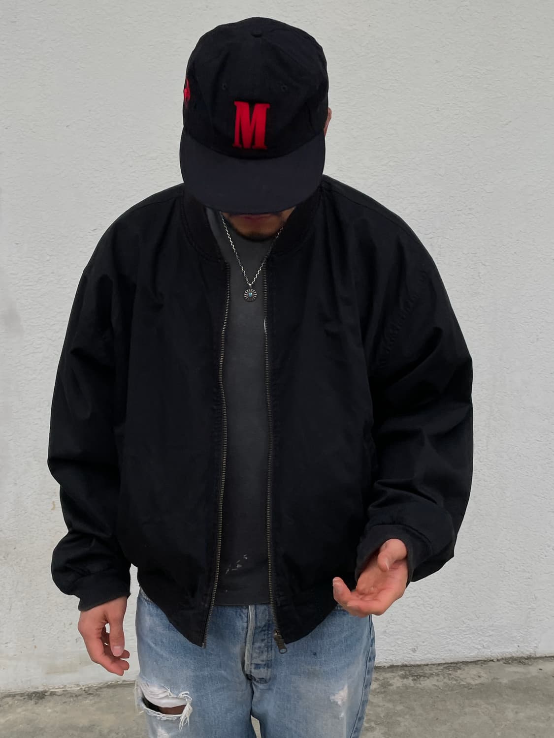 90s Marlboro Reversible Bomber Jacket 상품이미지6