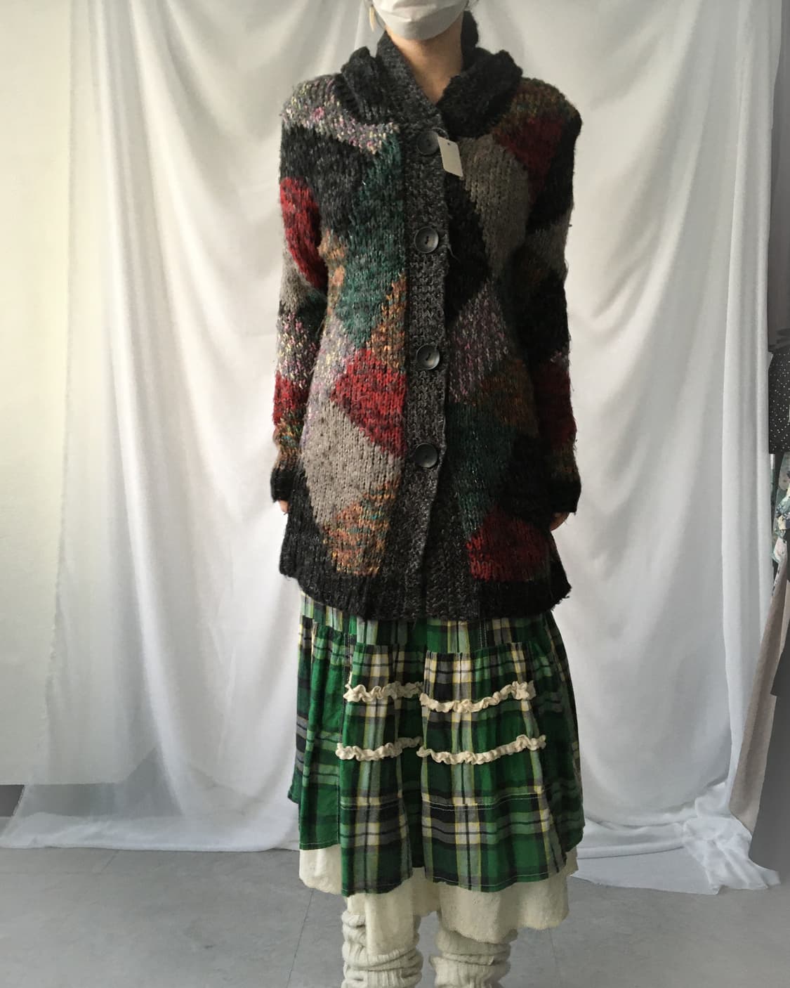 Check pattern skirt 상품이미지6