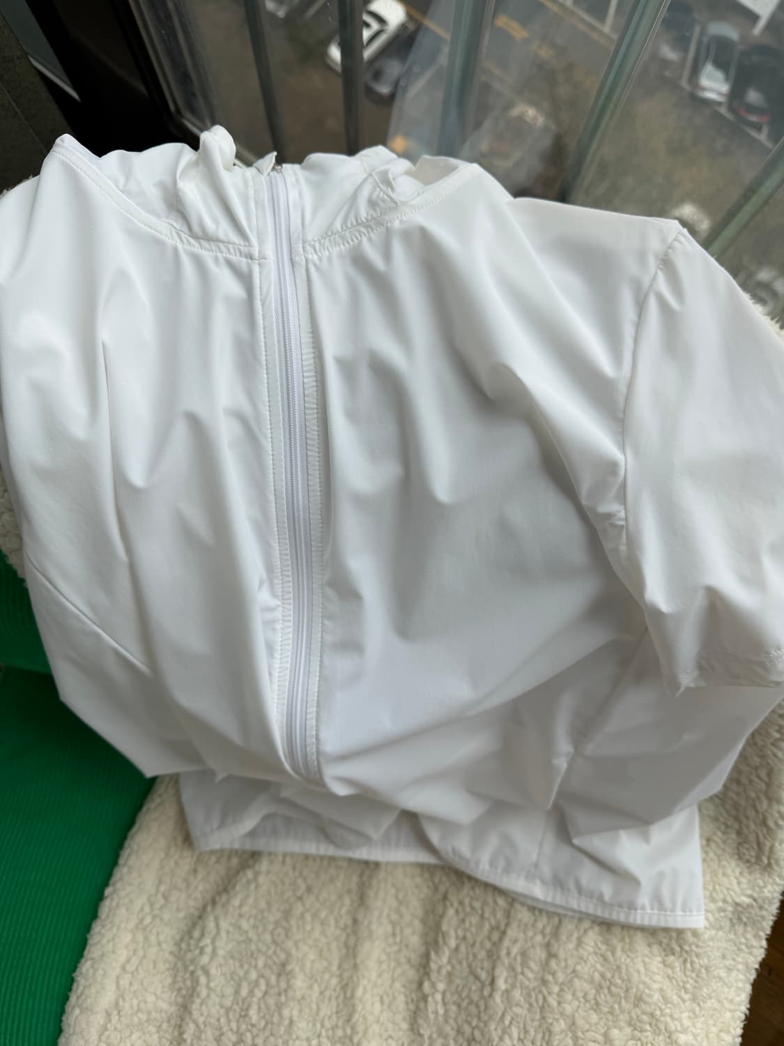 지초이컴포트 데일리 워터프루프 집 후디 화이트 (1) 상품이미지5