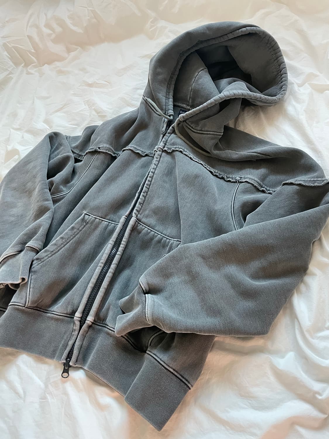 헤리티지플로스 221 피그먼트 후드 집업 상품이미지2