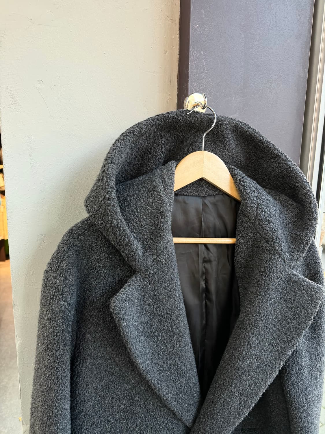 100/ 시스템옴므 플리스 후디드 코트 자켓 상품이미지3