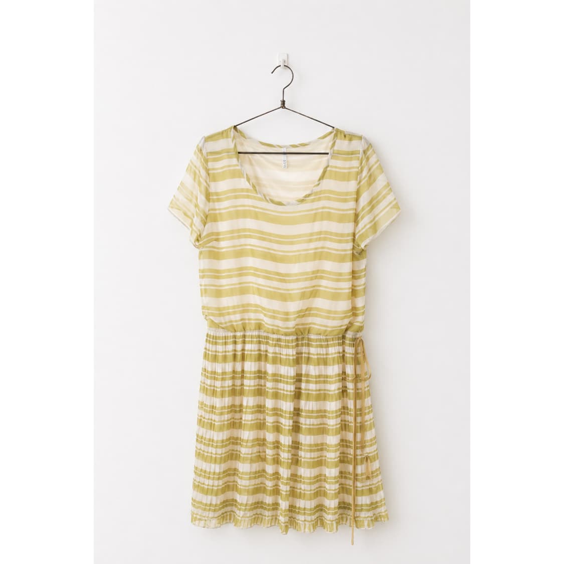 폴리 노랑 미디 원피스 상품이미지2