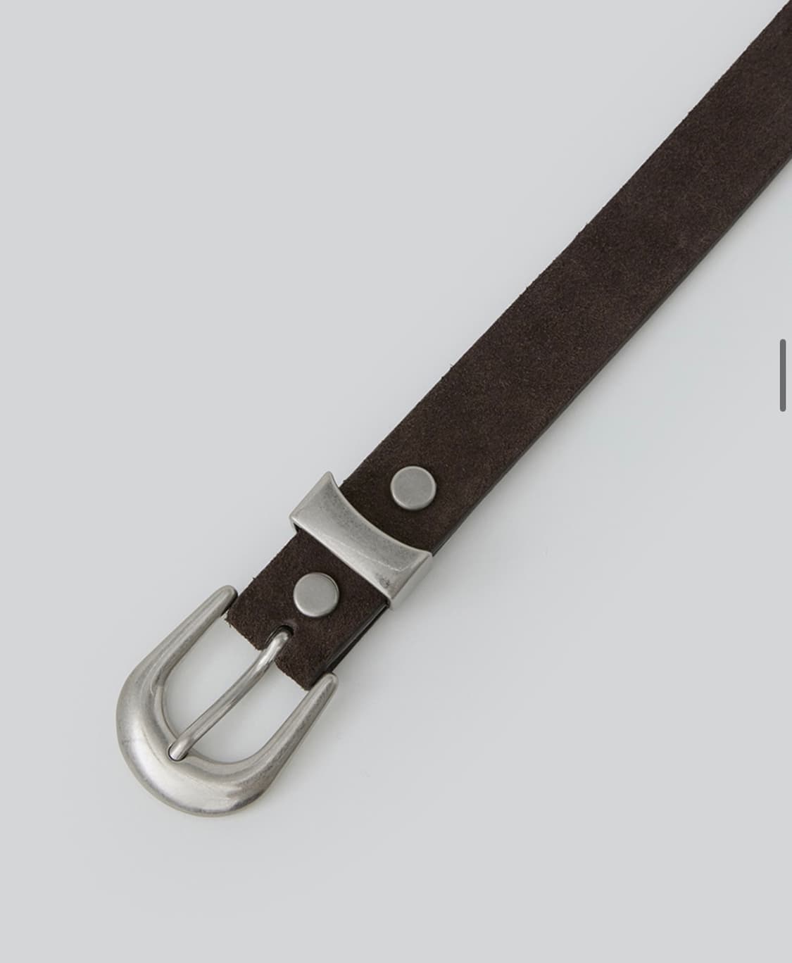 파브레가 스웨이드 카우 레더 웨스턴 벨트 상품이미지2