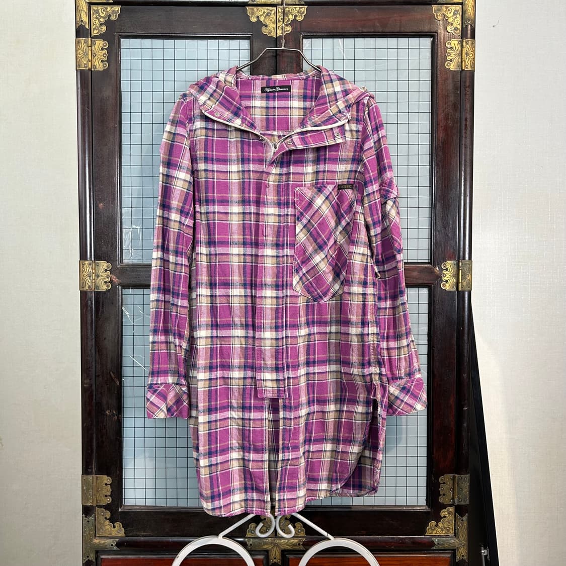 히스테릭 글래머 타탄체크 플란넬 파카 상품이미지3