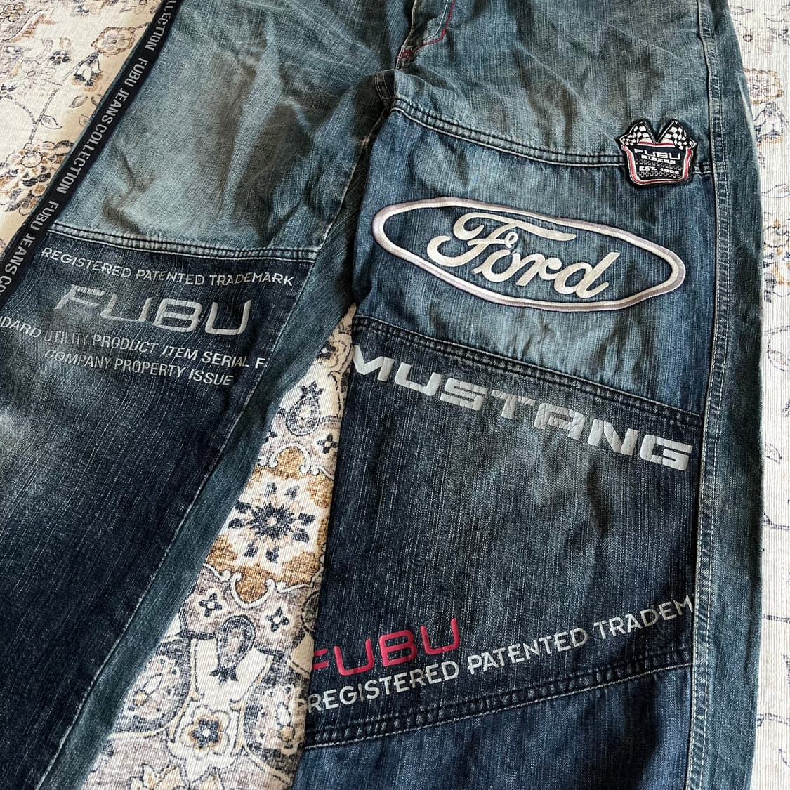 후부 포드 머스탱 힙합 데님팬츠 상품이미지3